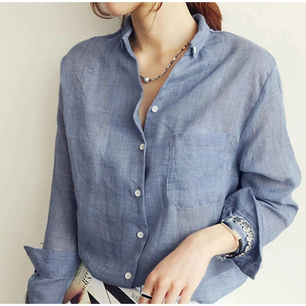 Baju Korea Kmj Vintage Or Blue