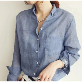 Baju Korea Kmj Vintage Or Blue