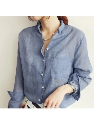 Baju Korea Kmj Vintage Or Blue