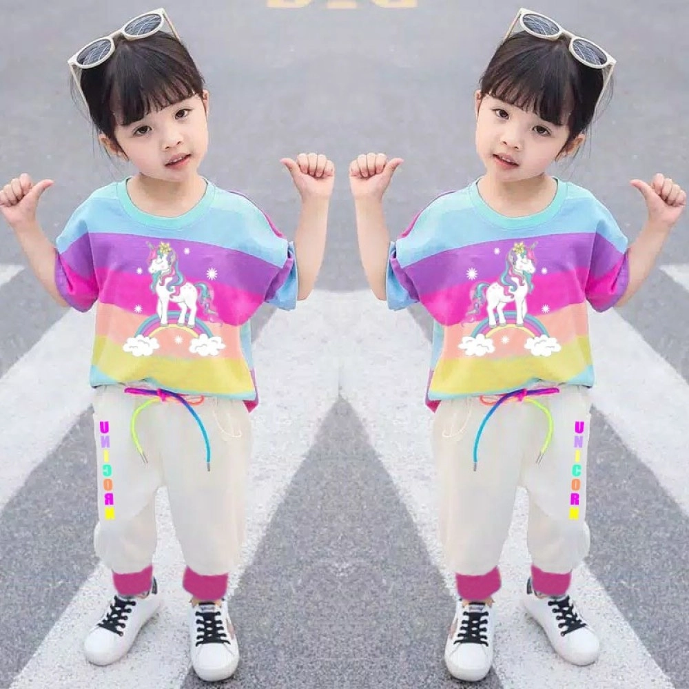Baju Anak St Unicorn Sl Rainbow