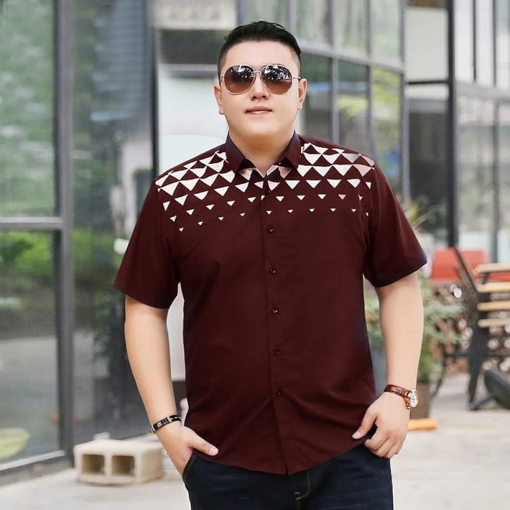 Baju Pria Jumbo Kmj Man Roy Pp Maroon Baju Pria Jumbo Kmj Man Roy Pp Maroon