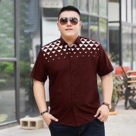 Baju Pria Jumbo Kmj Man Roy Pp Maroon