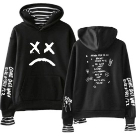 Baju Pria Sw Hoodie Smile Broken Or Black