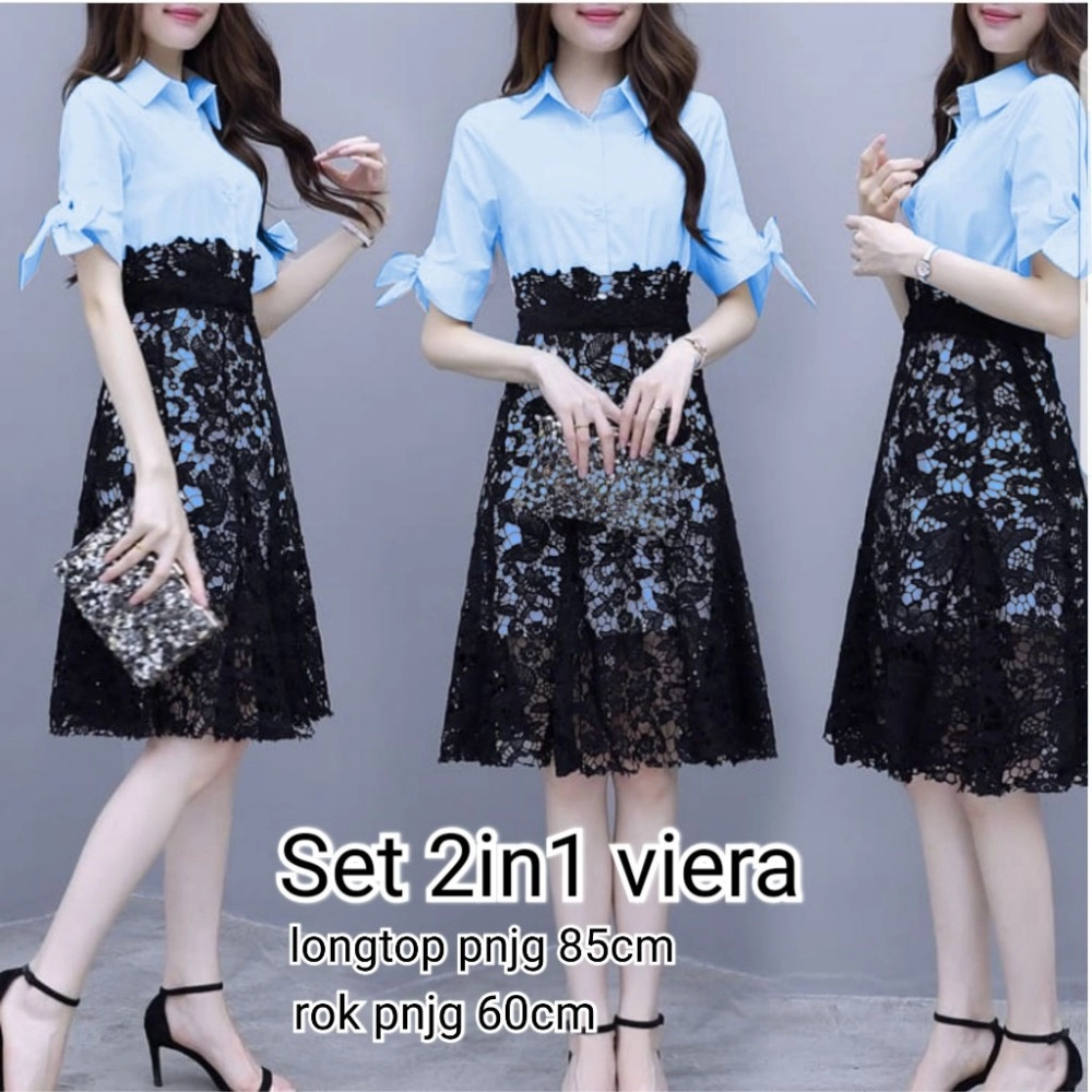 Baju Korea St Viera Hn Blue