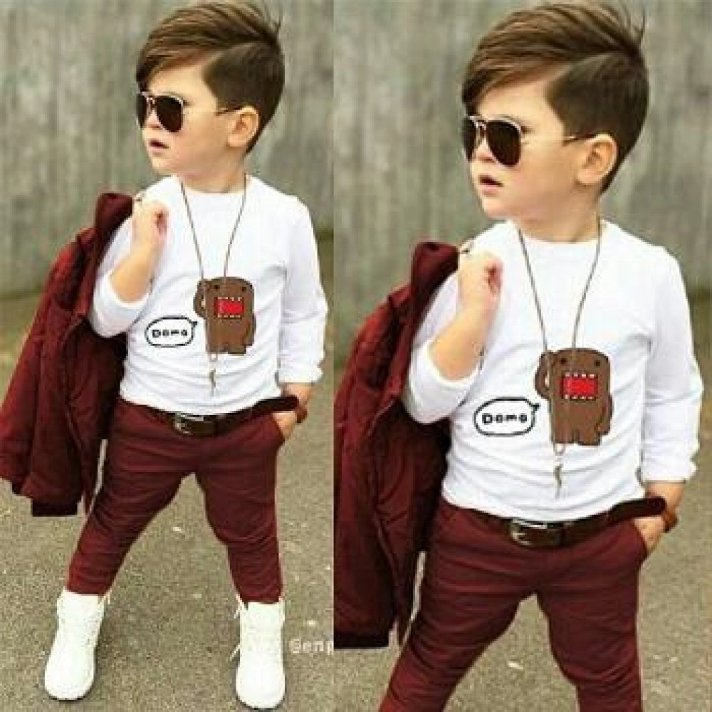 Baju Anak Kd St Domo Maroon