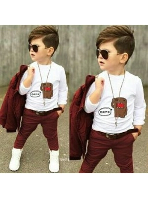 Baju Anak Kd St Domo Maroon