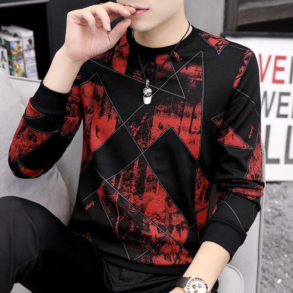 Baju Pria Top Figo Sn Hitam Merah