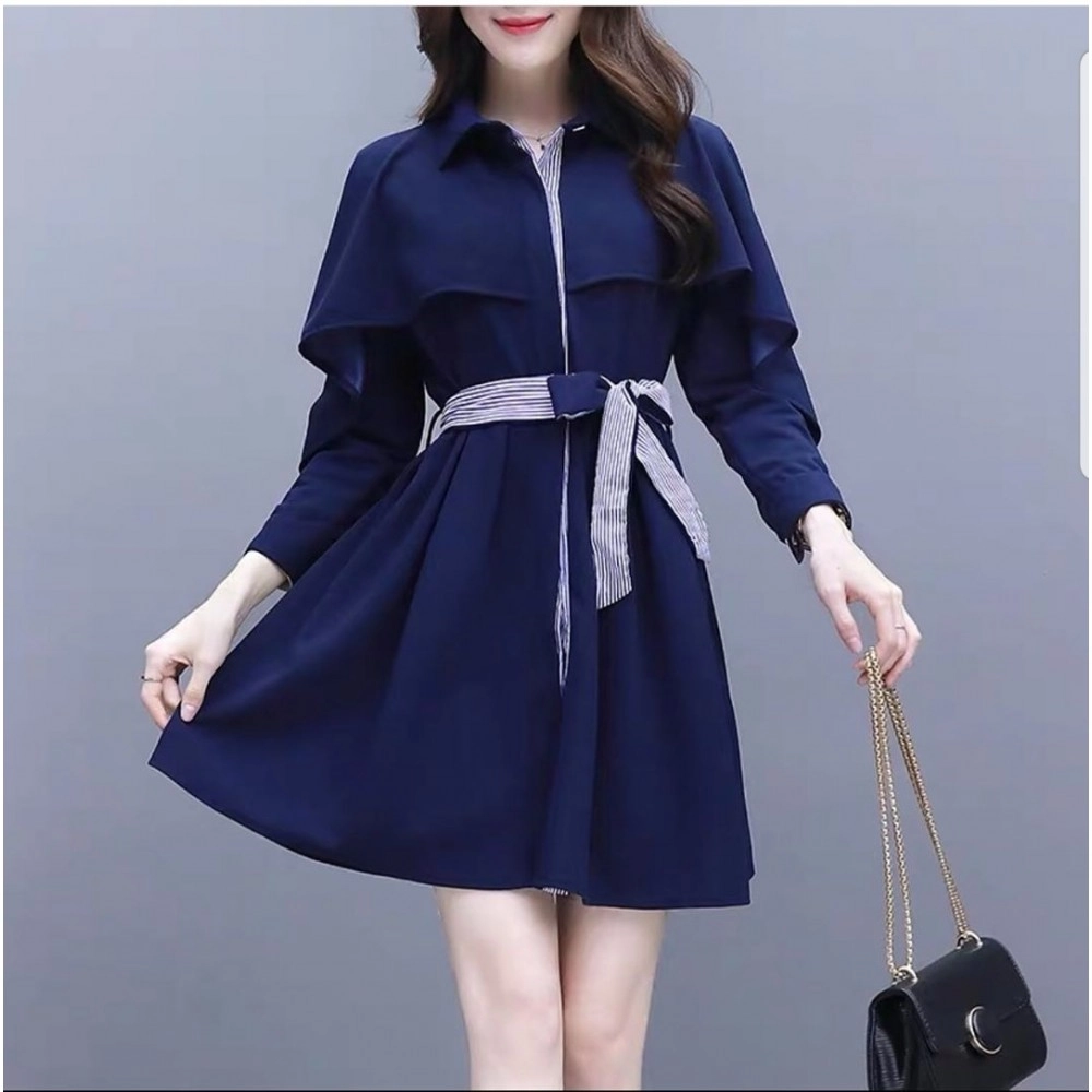 Baju Korea Drs Wilona Hn Navy