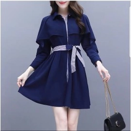 Baju Korea Drs Wilona Hn Navy