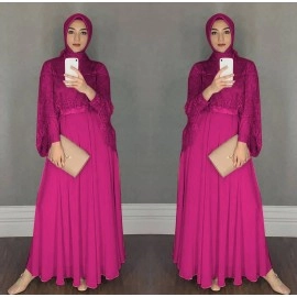 Baju Korea Hj Maxi Chikita Ra Mustard