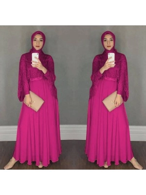 Baju Korea Hj Maxi Chikita Ra Mustard