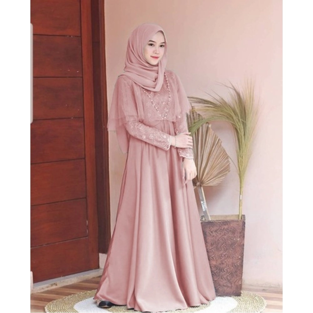 Baju Wanita Hj Maxi Edeline Ra Dusty Baju Wanita Hj Maxi Edeline Ra Dusty