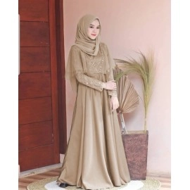 Baju Wanita Hj Maxi Edeline Ra Mocca