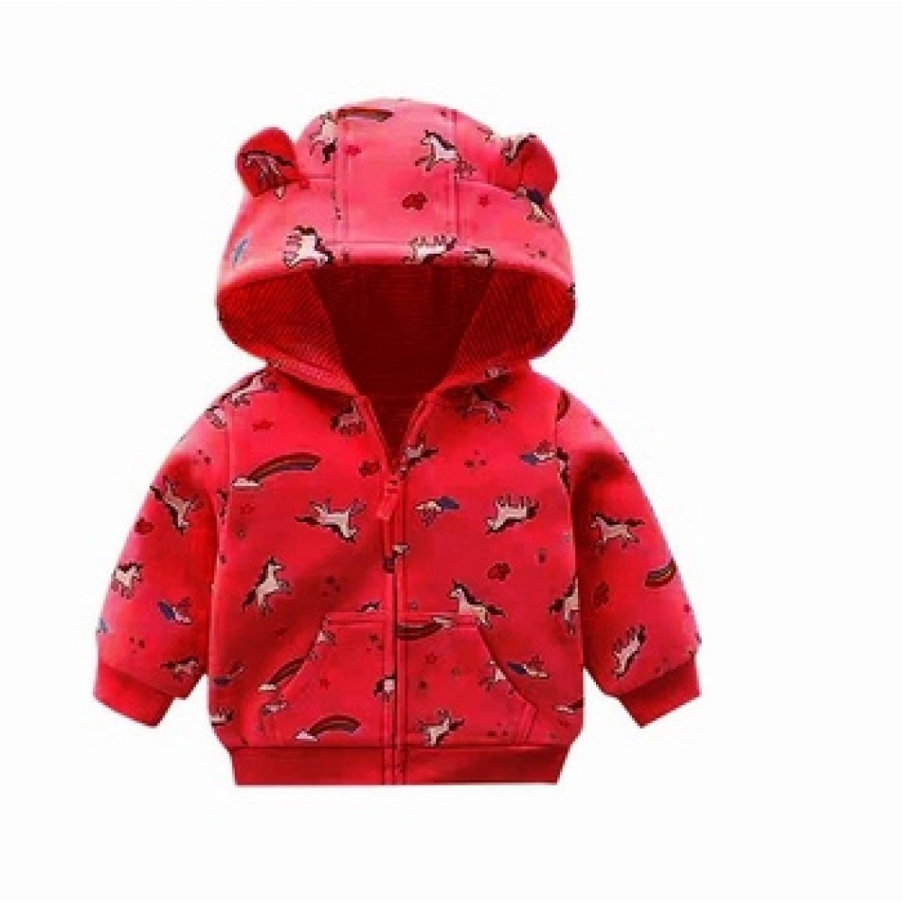 Baju Anak Kd Jkt 024 Unicorn Sm Red