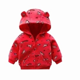 Baju Anak Kd Jkt 024 Unicorn Sm Red