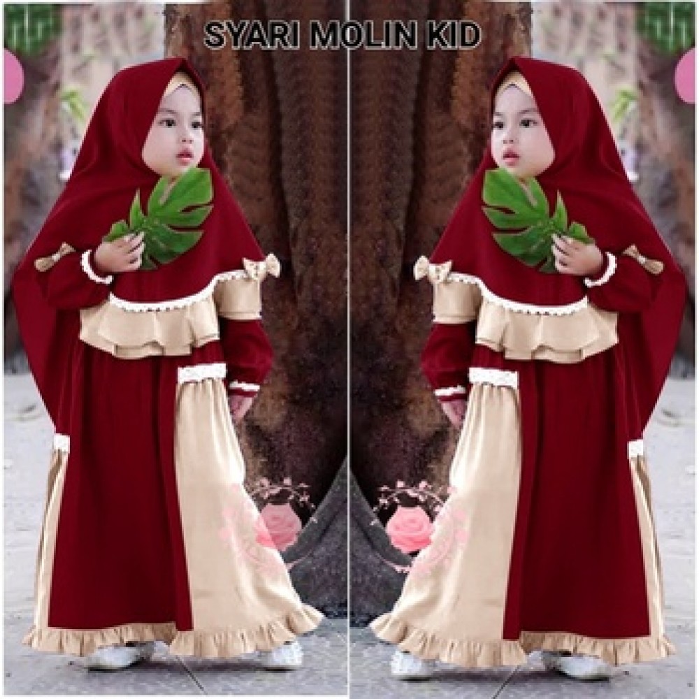 Baju Anak Kd Hj Syari Molin Mb M Roncream Baju Anak Kd Hj Syari Molin Mb M Roncream