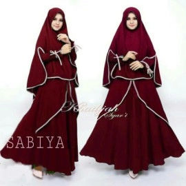 Baju Korea Hj Syari Sabiya Ks Maroon