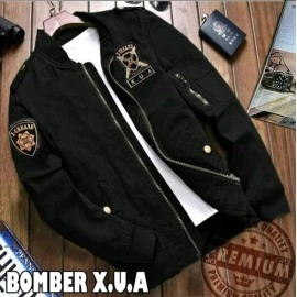 Baju Pria Bomber Xua Jc Hitam