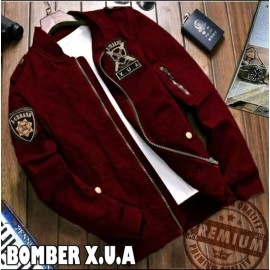 Baju Pria Bomber Xua Jc Maroon