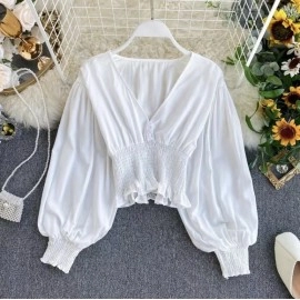 Baju Wanita Blouse Claire Oz Putih