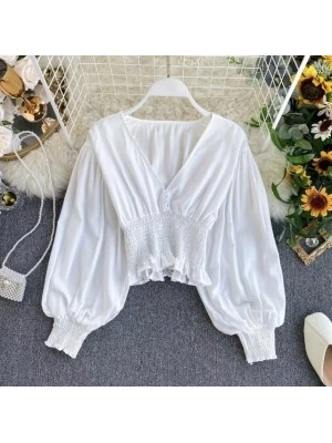 Baju Wanita Blouse Claire Oz Putih