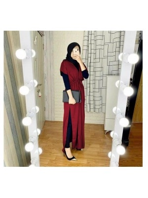 Baju Wanita Cardi Kynara Vl Maroon