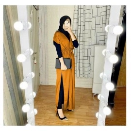 Baju Wanita Cardi Kynara Vl Mustard