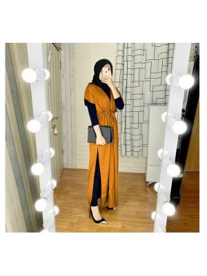Baju Wanita Cardi Kynara Vl Mustard