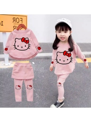 Baju Anak Kd St Rok Hk Celana Sl Pink