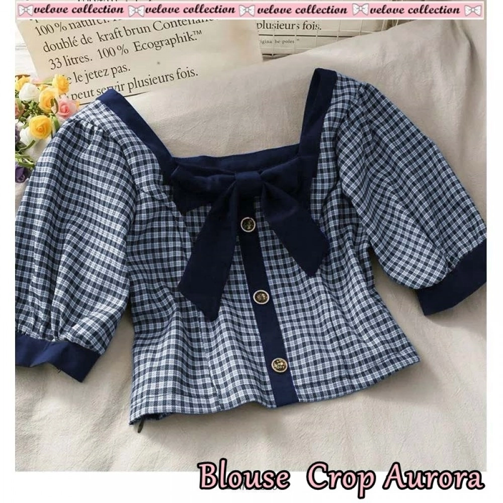 Baju Wanita Blouse Aurora Vl Biru