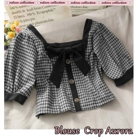 Baju Wanita Blouse Aurora Vl Hitam