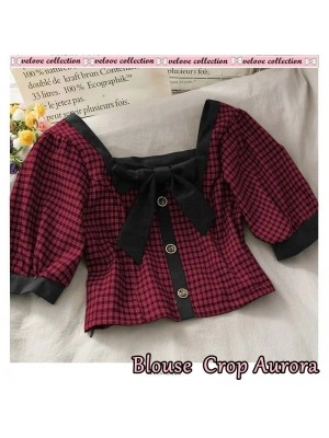 Baju Wanita Blouse Aurora Vl Hitammaroon
