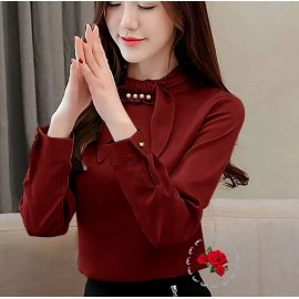 Baju Wanita Blouse Daissy Ij Maroon