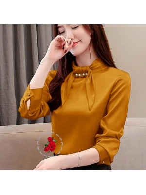 Baju Wanita Blouse Daissy Ij Mustard