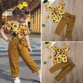 Baju Anak Kd St Sunflower Ks Mustard
