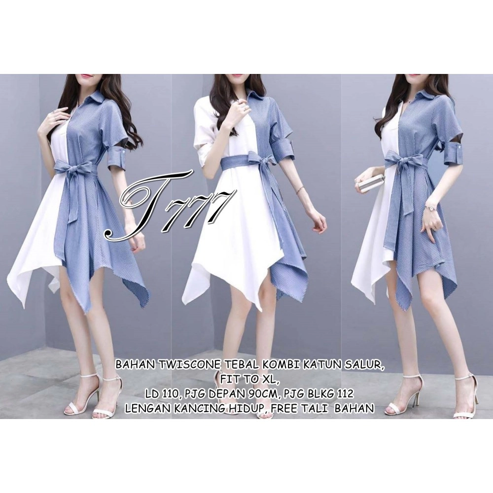 Baju Wanita Drs Elisabet To Blue