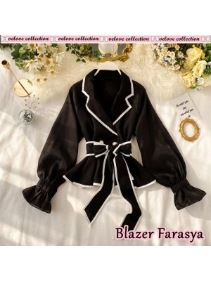 Baju Wanita Blazer Farasya Vl Hitam
