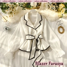 Baju Wanita Blazer Farasya Vl Putih