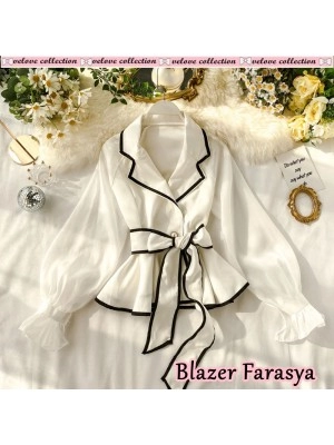 Baju Wanita Blazer Farasya Vl Putih