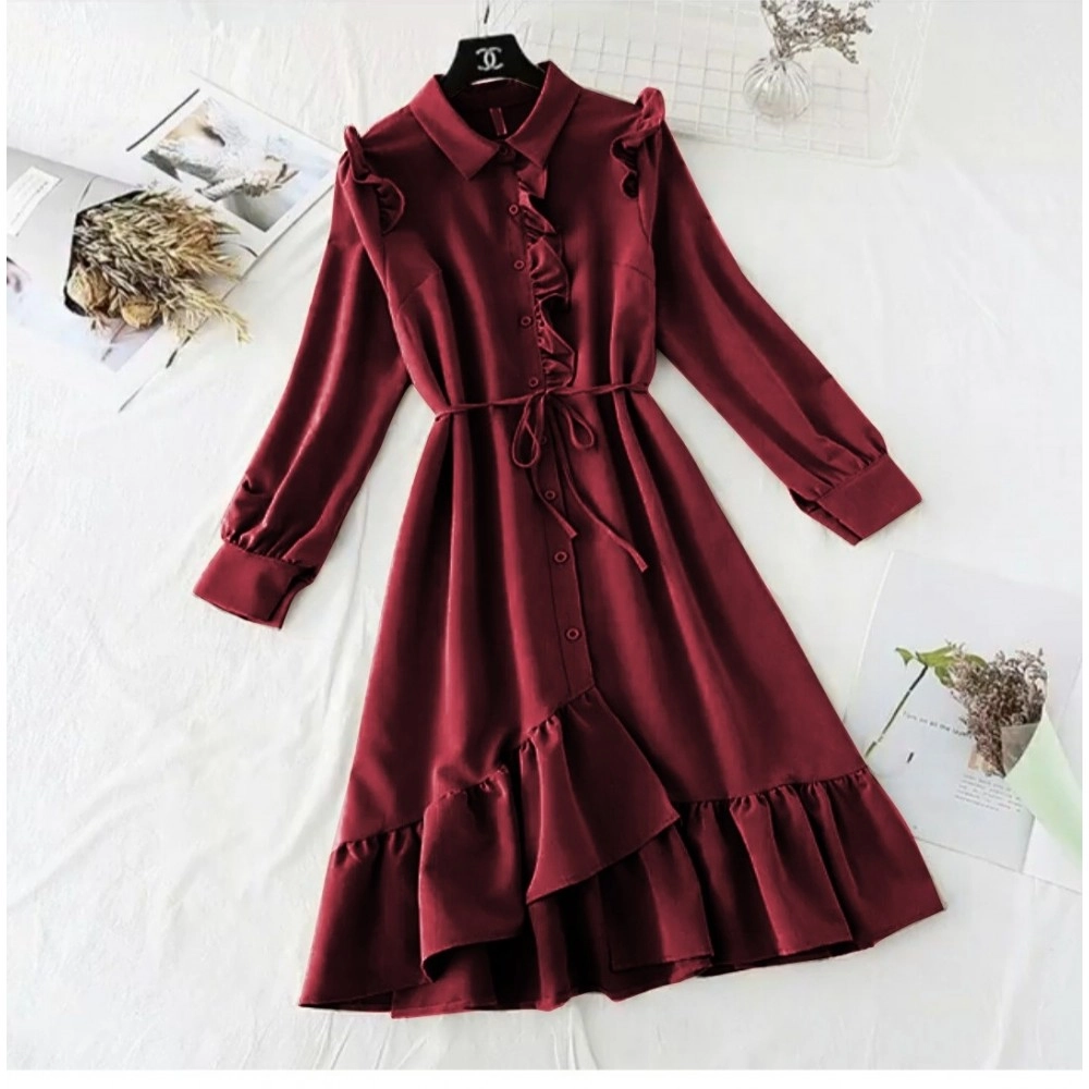 Baju Wanita Drs Akila Ij Maroon