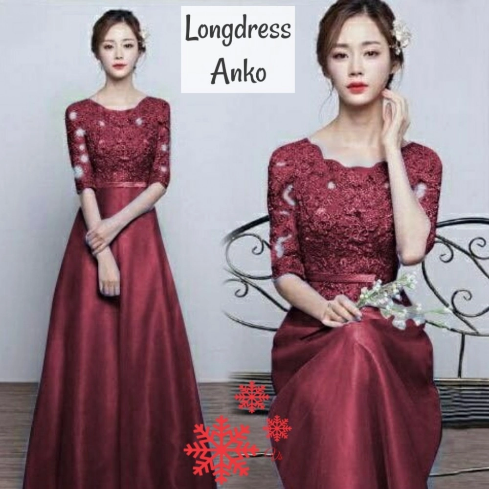 Baju Wanita Long Drs Anko Vs Maron Size L Baju Wanita Long Drs Anko Vs Maron Size L