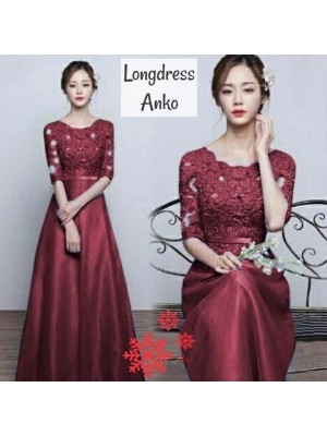 Baju Wanita Long Drs Anko Vs Maron Size L