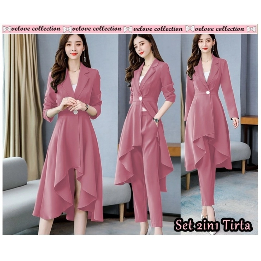 Baju Wanita St 2In1 Tirta Vl Dusty