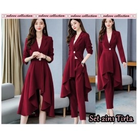 Baju Wanita St 2In1 Tirta Vl Maroon