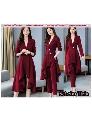 Baju Wanita St 2In1 Tirta Vl Maroon