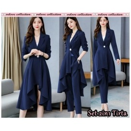 Baju Wanita St 2In1 Tirta Vl Navy