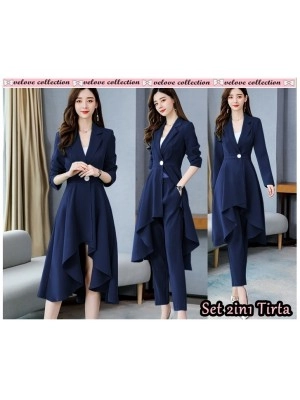 Baju Wanita St 2In1 Tirta Vl Navy