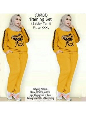 Baju Wanita Jumbo St Training Ra Mustard