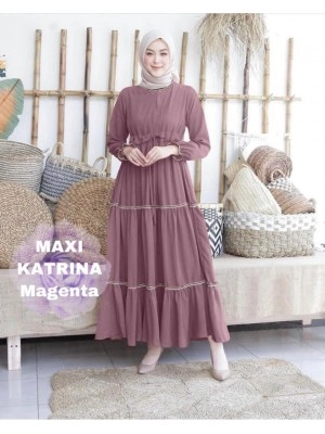 Baju Wanita Hj Maxi Katrina Rd Magenta