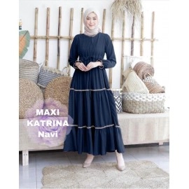 Baju Wanita Hj Maxi Katrina Rd Navy